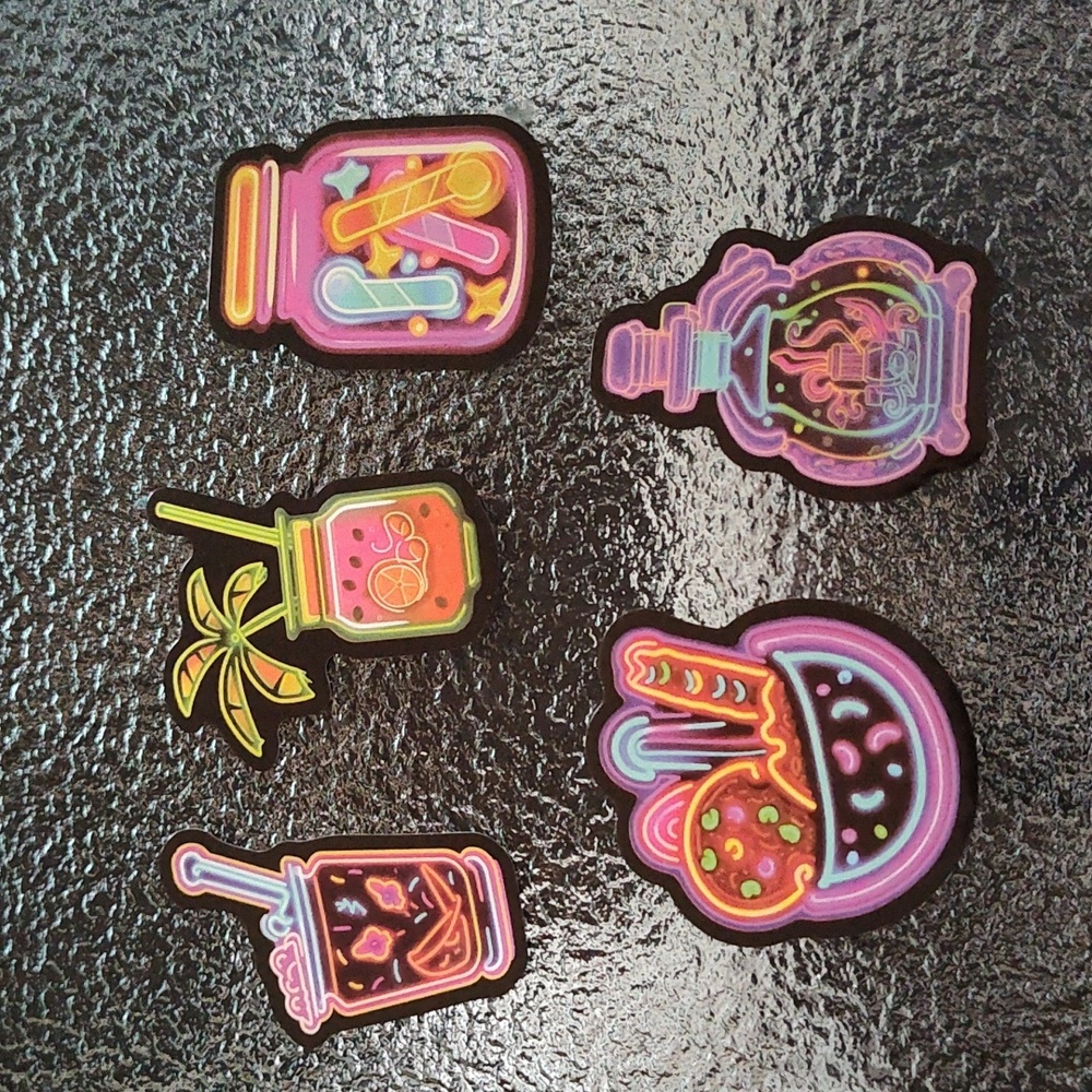 Stickers - Brightly Colored Stickers Pack - #34 - Set of 5 - NWOT